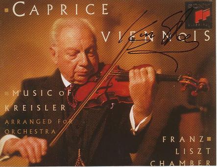 Isaac Stern †  2001 Violinist  Klassik Musik Autogramm Foto original signiert 