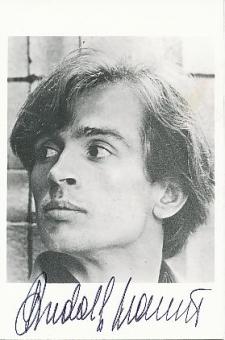 Rudolf Nurejew † 1993  Ballett Tänzer  Autogrammkarte original signiert 
