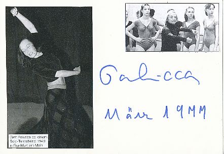 Gret Palucca  † 1993  Ballett  Tänzerin Autogramm Karte original signiert 