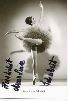 Anna Luise Schubert  Ballett Tänzerin Autogrammkarte original signiert 