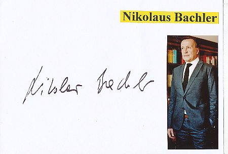Nikolaus Bachler  Oper Regisseur Musik Klassik Autogramm Karte original signiert 