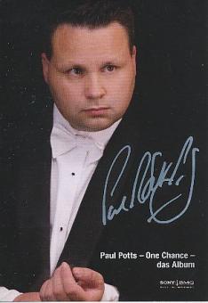 Paul Potts  Musik Klassik Autogrammkarte original signiert 