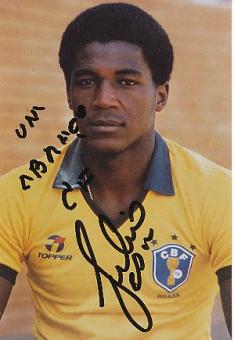 Julio Cesar Brasilien  Fußball Autogramm Foto original signiert 