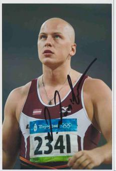 Vadims Vasilevskis  Lettland  Leichtathletik Autogramm Foto original signiert 