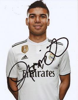 Casemiro   Real Madrid  Fußball Autogramm Foto original signiert 