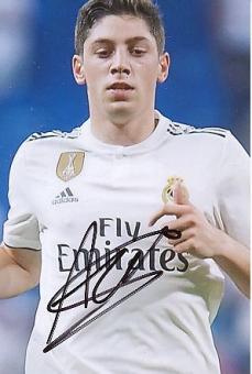 Federico Valverde   Real Madrid  Fußball Autogramm Foto original signiert 