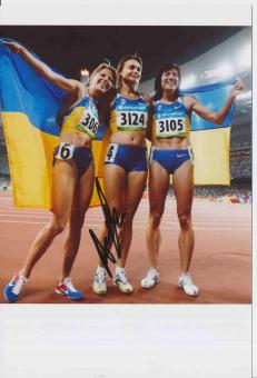 Anna Mishchenko   Ukraine  Leichtathletik Autogramm Foto original signiert 