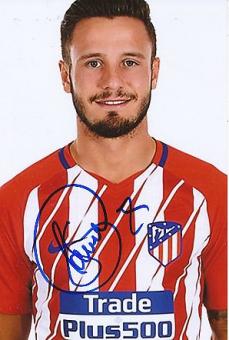 Saul  Atletico Madrid  Fußball Autogramm Foto original signiert 