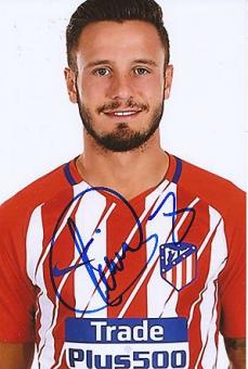 Saul  Atletico Madrid  Fußball Autogramm Foto original signiert 