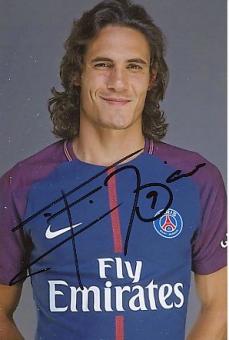 Edison Cavani  PSG  Paris Saint Germain  Fußball Autogramm Foto original signiert 