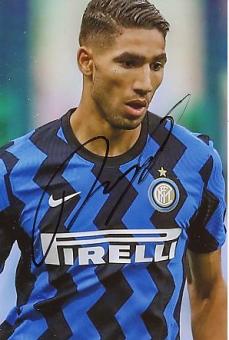 Achraf Hakimi  Inter Mailand  Fußball Autogramm Foto original signiert 