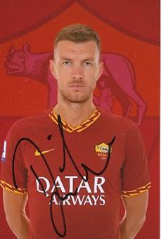 Edin Dzeko  AS Rom  Fußball Autogramm Foto original signiert 