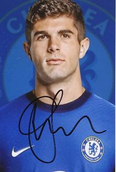 Christian Pulisic  FC Chelsea London  Fußball Autogramm Foto original signiert 
