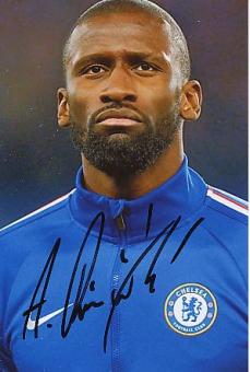 Antonio Rüdiger  FC Chelsea London  Fußball Autogramm Foto original signiert 