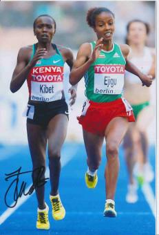 Sylvia Jebiwott Kibet  Kenia Leichtathletik Autogramm Foto original signiert 