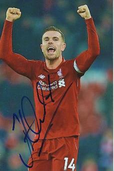 Jordan Hendersson  FC Liverpool  Fußball Autogramm Foto original signiert 