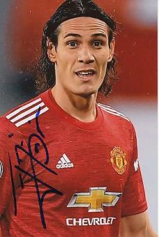 Edison Cavani  Manchester United  Fußball Autogramm Foto original signiert 