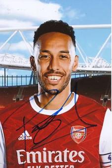 Pierre Emerick Aubameyang  FC Arsenal London  Fußball Autogramm Foto original signiert 