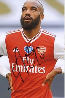 Alexandre Lacazette   FC Arsenal London  Fußball Autogramm Foto original signiert 