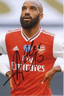 Alexandre Lacazette   FC Arsenal London  Fußball Autogramm Foto original signiert 
