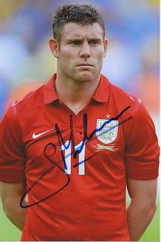 James Millner  England  Fußball Autogramm Foto original signiert 