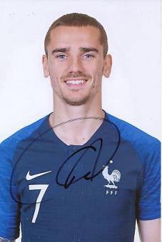 Antoine Griezmann  Frankreich Weltmeister WM 2018  Fußball Autogramm Foto original signiert 