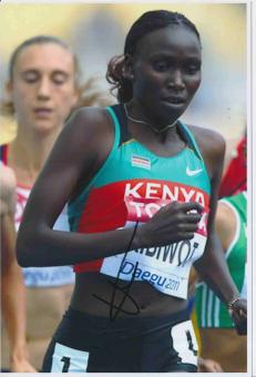 Mercy Cherono  Kenia  Leichtathletik Autogramm Foto original signiert 