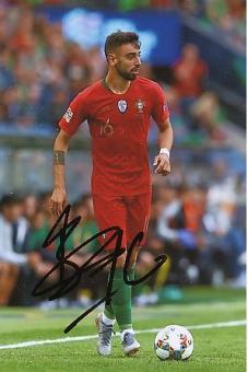 Bruno Fernandes  Portugal  Fußball Autogramm Foto original signiert 