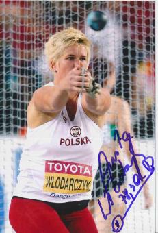 Anita Wlodarczyk  Polen  Leichtathletik Autogramm Foto original signiert 