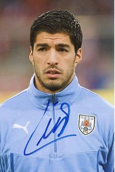 Luis Suarez  Uruguay  Fußball Autogramm Foto original signiert 