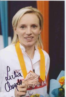 Lidia Chojecka  Polen  Leichtathletik Autogramm Foto original signiert 