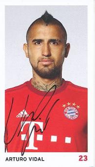 Arturo Vidal   2015/2016  FC Bayern München  Fußball Autogrammkarte original signiert 