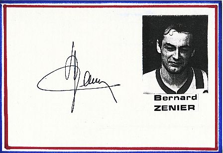 Bernard Zenier  Frankreich Fußball Autogramm Karte  original signiert 