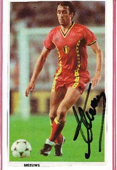 Walter Meeuws  Belgien  WM 1982  Fußball Autogramm Bild original signiert 