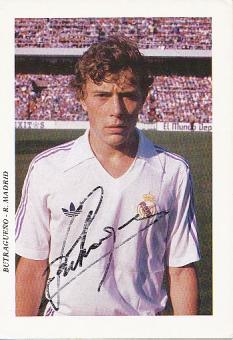 Emilio Butragueno  Real Madrid  Fußball Autogrammkarte  original signiert 