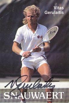 Vitas Gerulaitis † 1994  USA  Tennis  Autogrammkarte  original signiert 