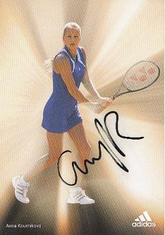 Anna Kournikova  Tennis  Autogrammkarte  original signiert 