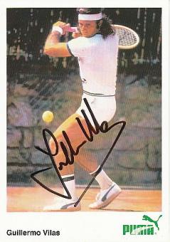 Guillermo Vilas  Argentinien  Tennis  Autogrammkarte  original signiert 