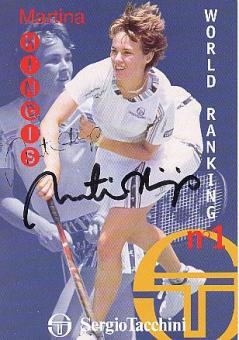 Martina Hingis  Schweiz  Tennis  Autogrammkarte  original signiert 