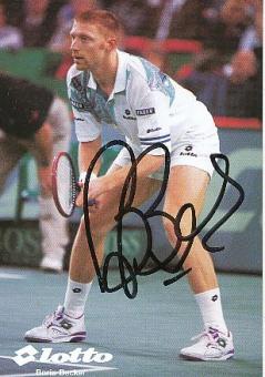 Boris Becker  Wimbledon  Tennis  Autogrammkarte  original signiert 