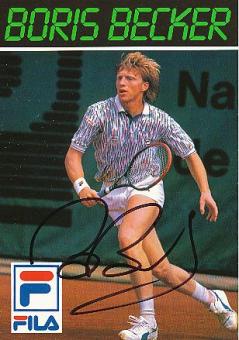 Boris Becker  Wimbledon  Tennis  Autogrammkarte  original signiert 