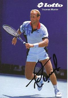 Thomas Muster  Österreich  Tennis  Autogrammkarte  original signiert 