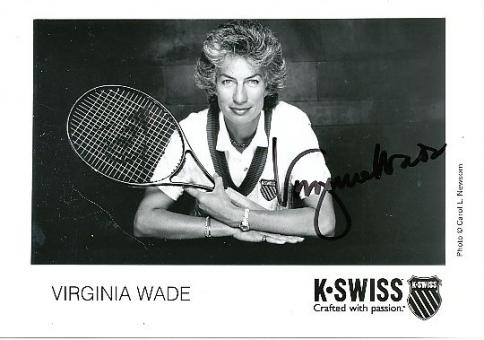 Virginia Wade  England  Tennis Autogramm Foto original signiert 
