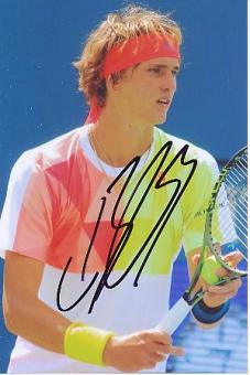 Alexander Zverev   Tennis Autogramm Foto original signiert 