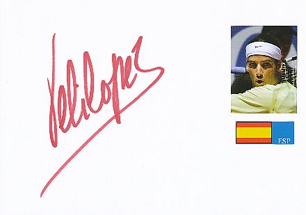 Feliciano Lopez  Spanien  Tennis Autogramm Karte original signiert 