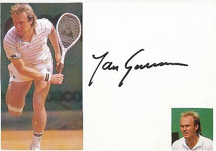 Jan Gunnarsson  Schweden  Tennis Autogramm Karte original signiert 
