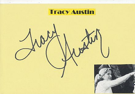 Tracy Austin  USA  Tennis Autogramm Karte original signiert 