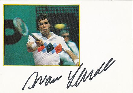 Ivan Lendl   USA  Tennis Autogramm Karte original signiert 