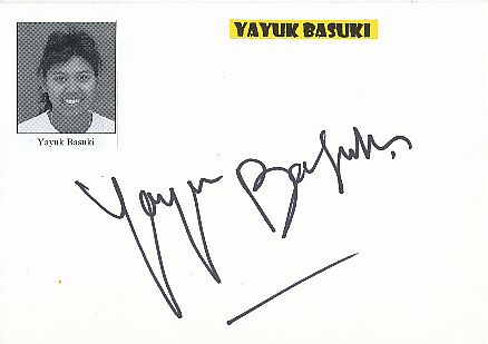 Yayuk Basuki  Indonesien Tennis Autogramm Karte original signiert 