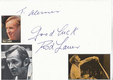 Rod Laver  Australien Wimbledon Sieg 1961  Tennis Autogramm Karte original signiert 
